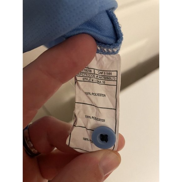 Reebok TN Titans NFL Mens Short Sleeve Polo Shirt 3 Button Blue Navy Size XL - Picture 7 of 8